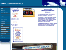 Tablet Screenshot of danvilledrivingschool.net